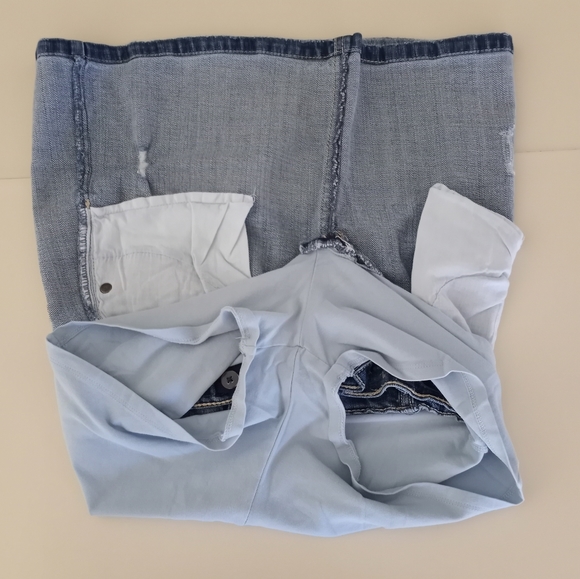 The Childrens Place Distressed Jean Skirt Girls Size 14 - Picture 13 of 15